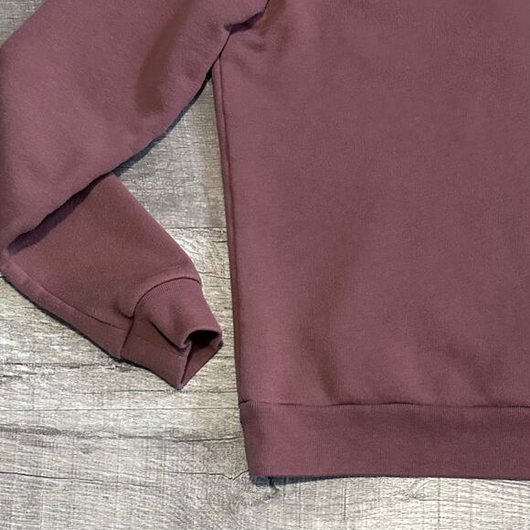 PINK Victorias Secret Quarter Zip Pullover Women M Mauve Classic Collegiate Logo - Picture 4 of 8